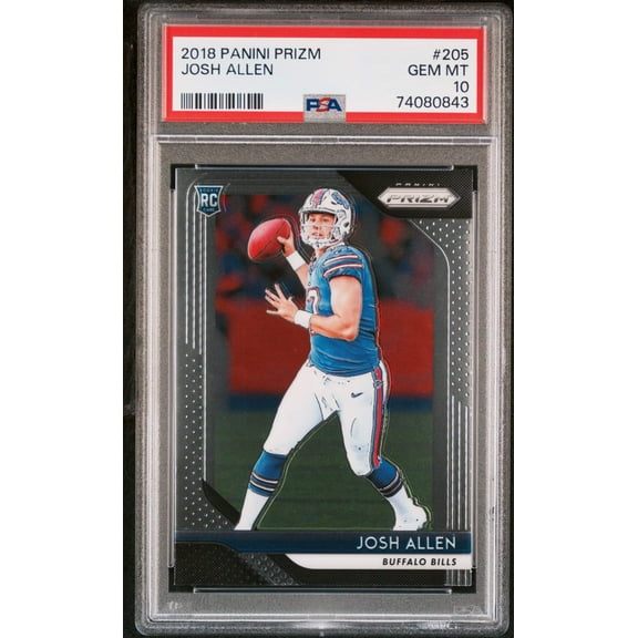 Graded 2018 Panini Prizm Josh Allen #205 Rookie RC Football Card PSA 10 Gem Mint