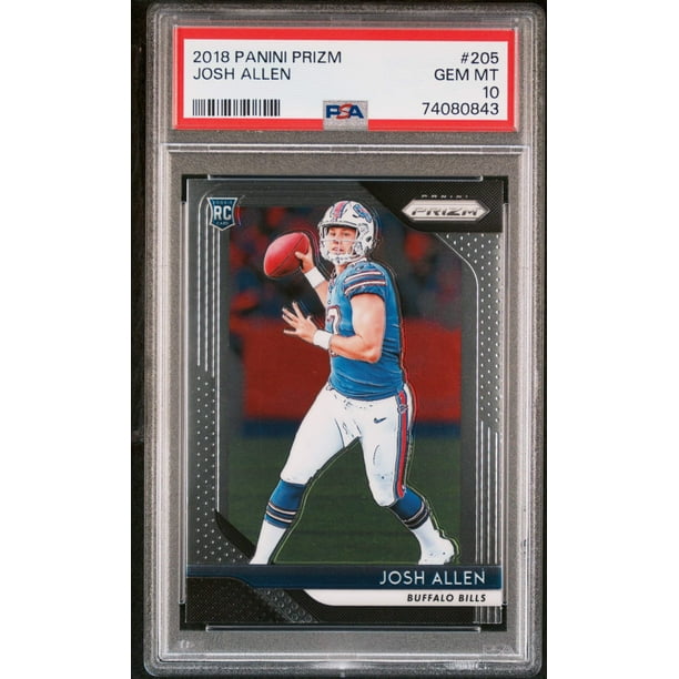 Graded 2018 Panini Prizm Josh Allen #205 Rookie RC Football Card PSA 10 Gem  Mint - Walmart Business Supplies