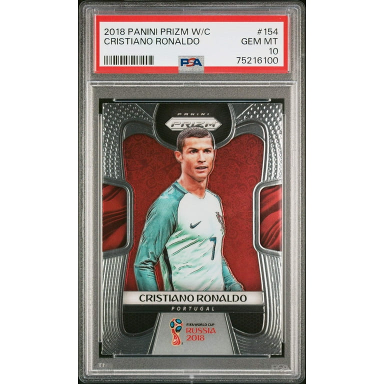 Graded 2018 Panini Prizm World Cup Cristiano Ronaldo #154