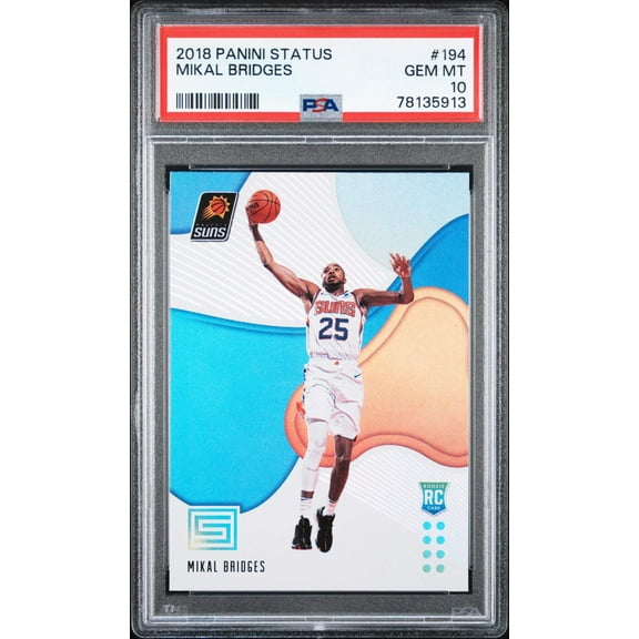 Graded 2018 Panini Status Mikal Bridges #194 Rookie RC Basketball Card PSA 10 Gem Mint