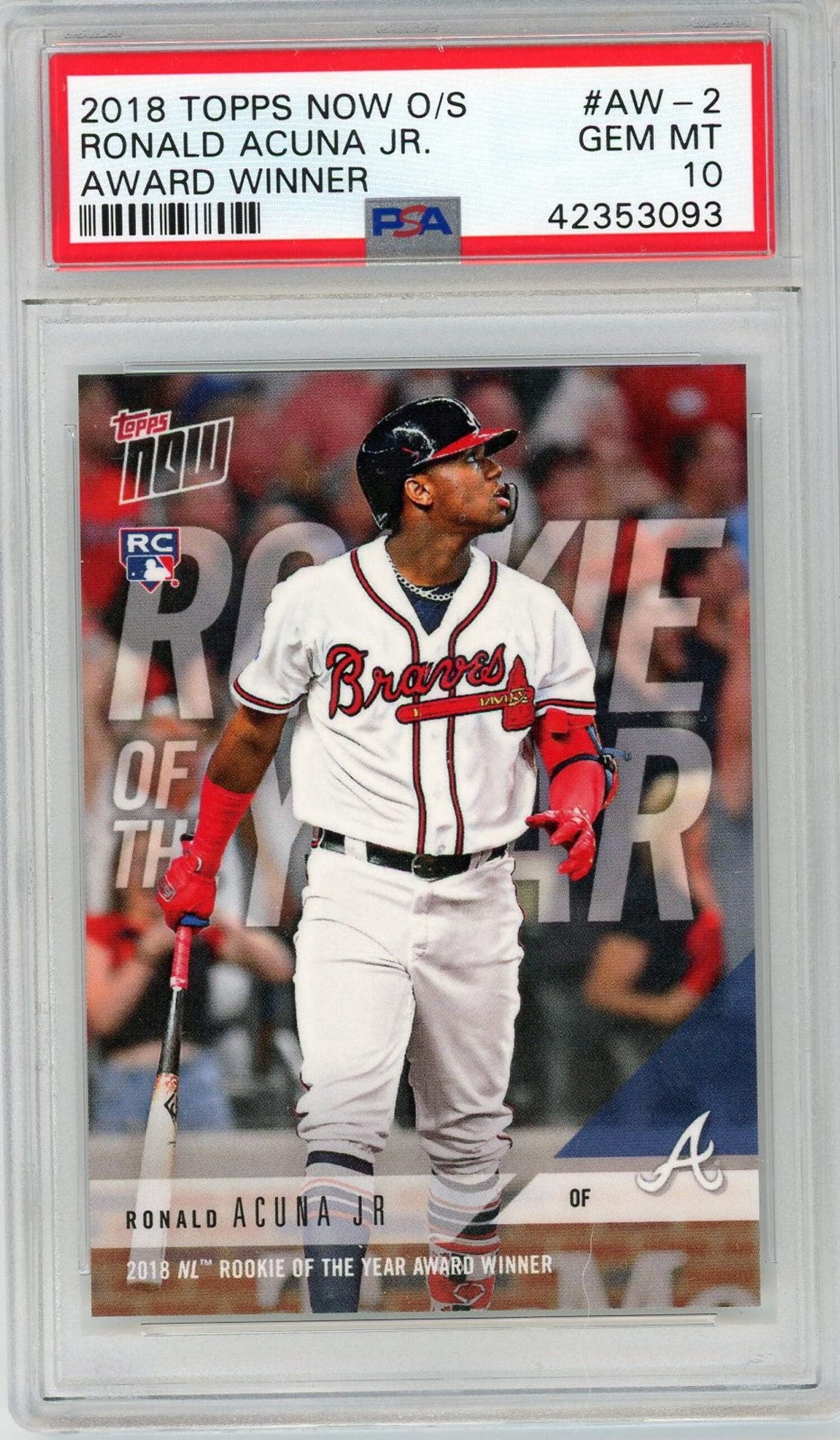PSA10! Ronald Acuna Jr. 2018 Topps Update US250 鑑定済み ロナルド 