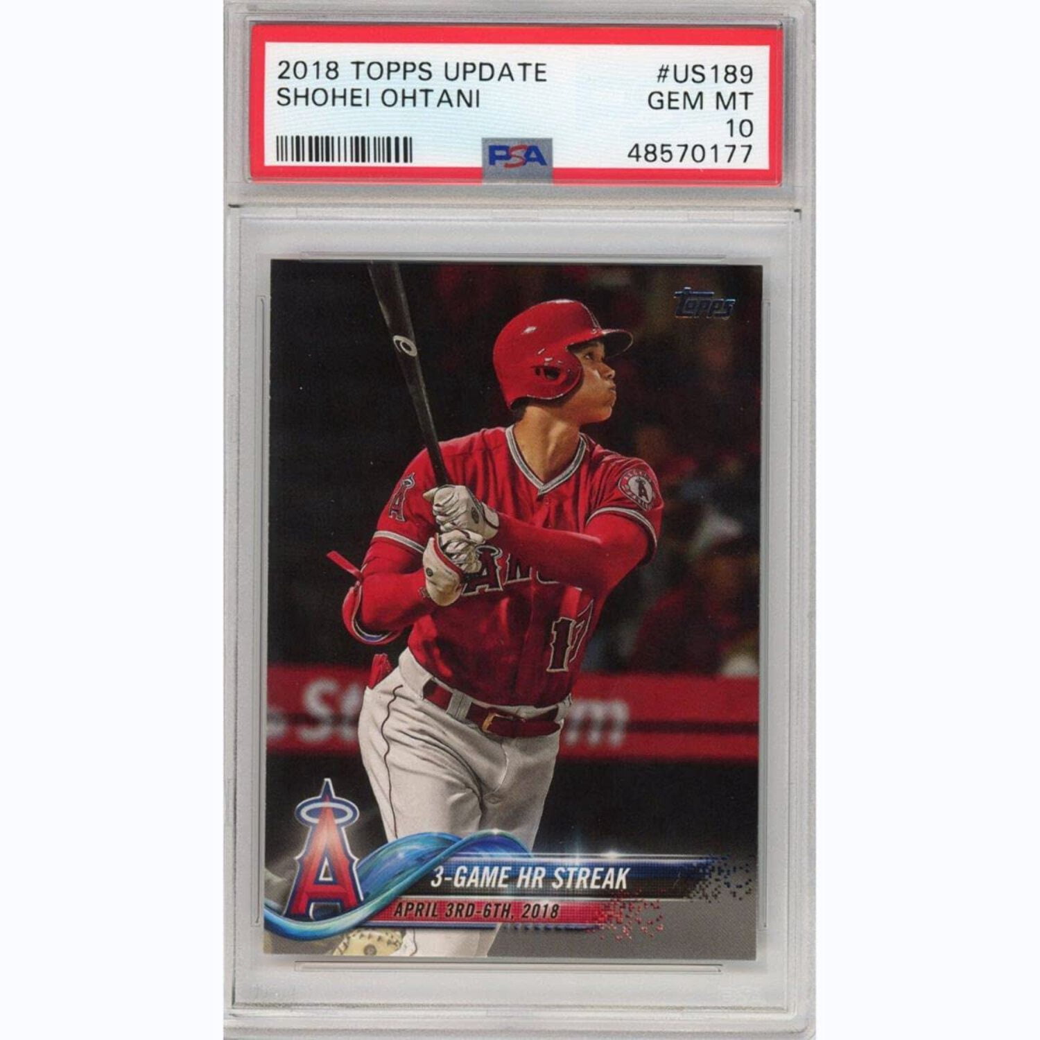 ☆1円スタート！【PSA 10】大谷翔平 2018 Topps Heritage #600 Shohei 