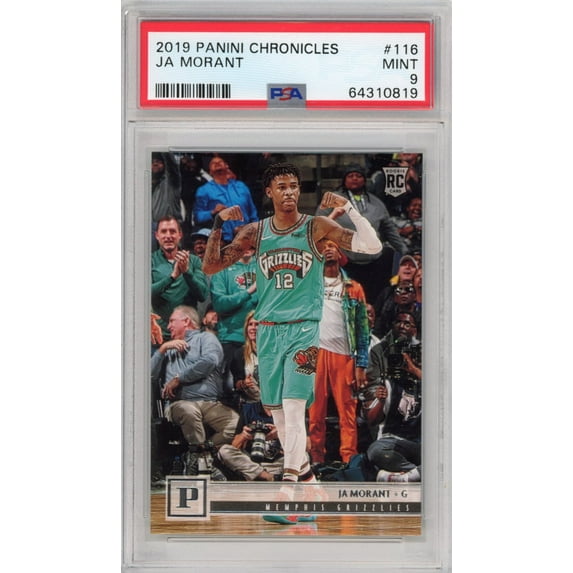 Graded 2019-20 Panini Chronicles Ja Morant #116 Young Dolph Key Glock Rookie RC Basketball Card PSA 9 Mint