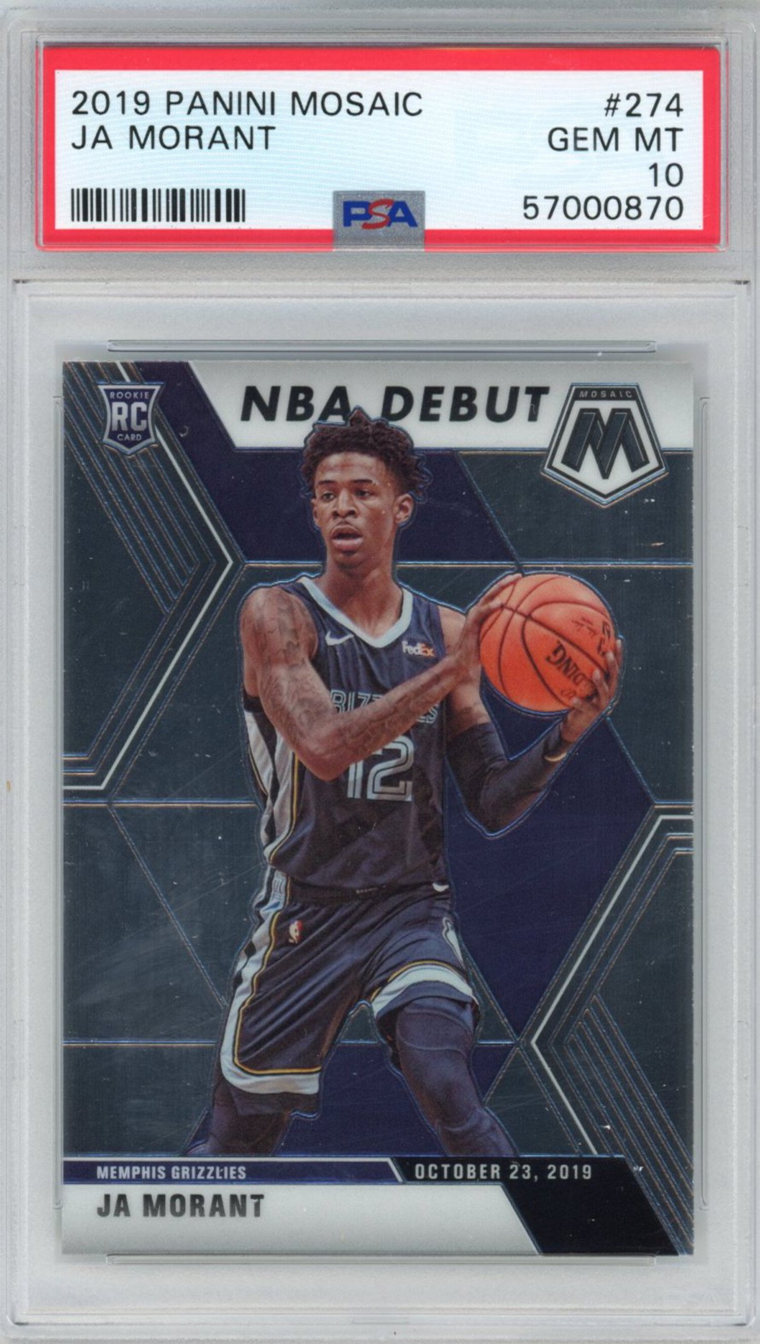 Ja Morant Rookie Card Psa 10