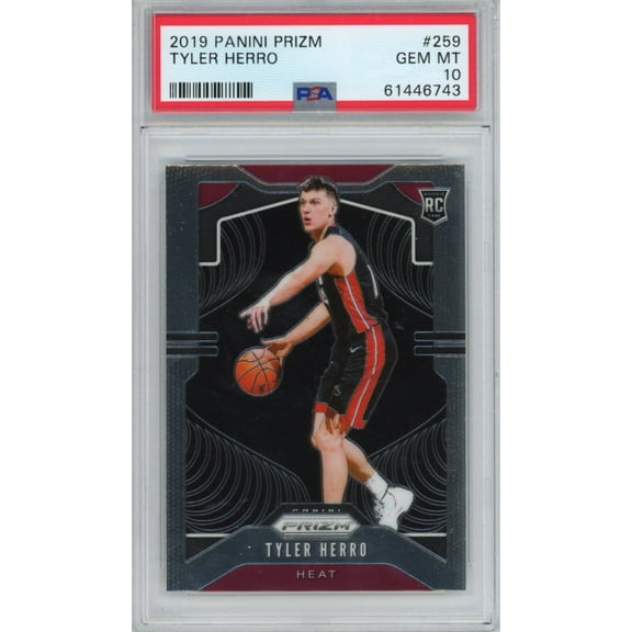 Graded 2019-20 Panini Prizm Tyler Herro #259 Rookie RC Basketball Card PSA 10 Gem Mint