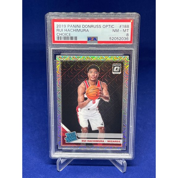 Graded 2019 Panini Donruss Optic Choice PSA 8 Rui Hachimura #188 Basketball Card