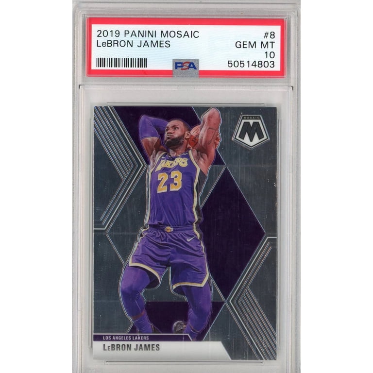 Graded 2019 Panini Mosaic LeBron James #8 Basketball Card PSA 10 