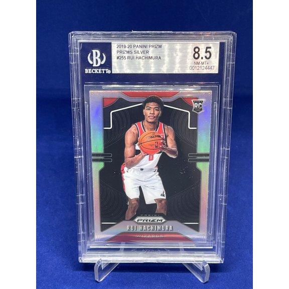 Graded 2019 Panini Prizm Basketball Card Rui Hachimura #255 BGS 8.5