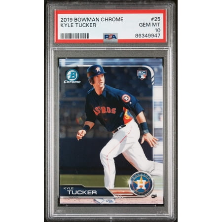 Graded 2019 Topps Bowman Chrome Kyle Tucker #25 Rookie RC Baseball Card PSA 10 Gem Mint