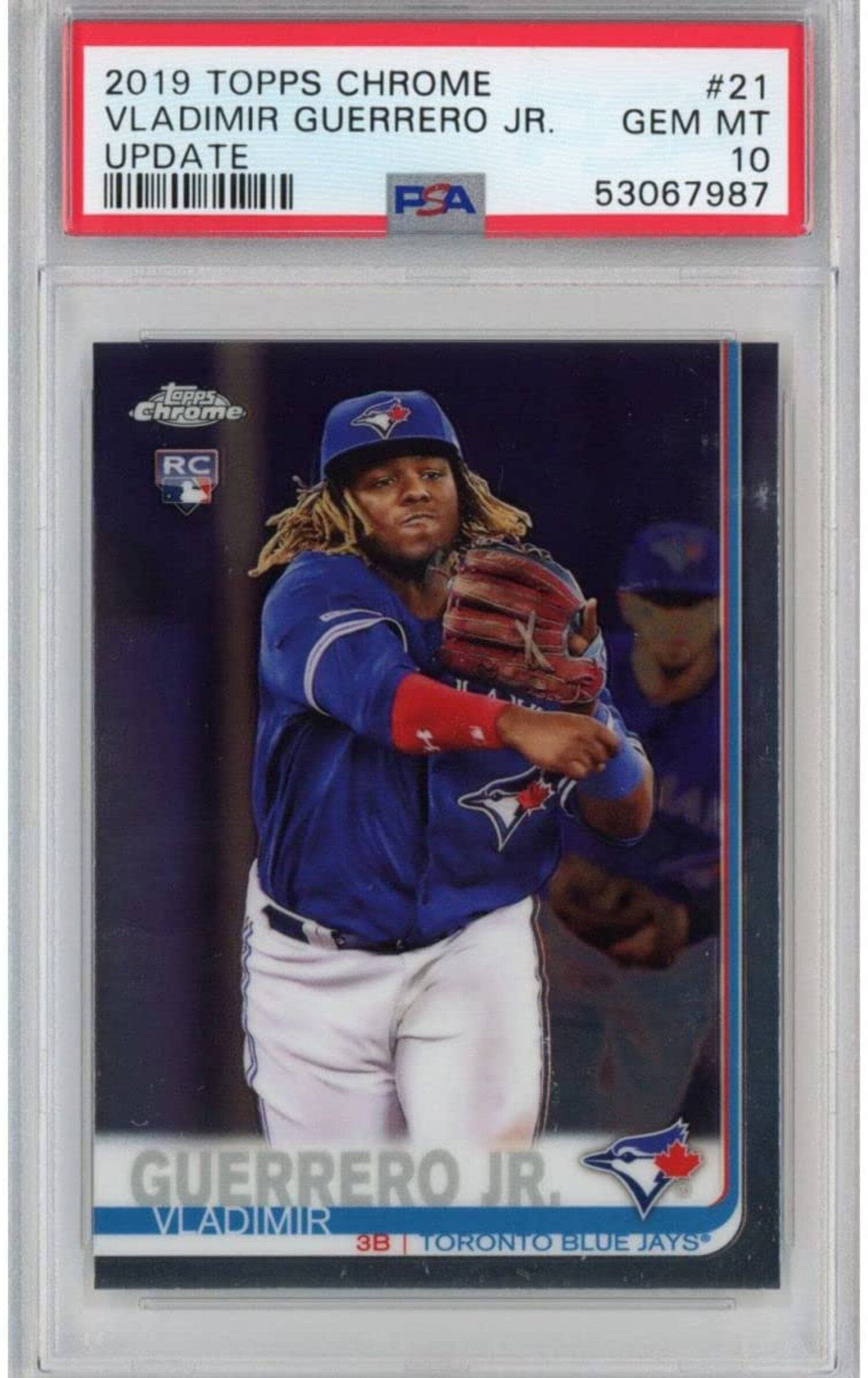 Graded 2019 Topps Chrome Update Vladimir Vlad Guerrero Jr. #21
