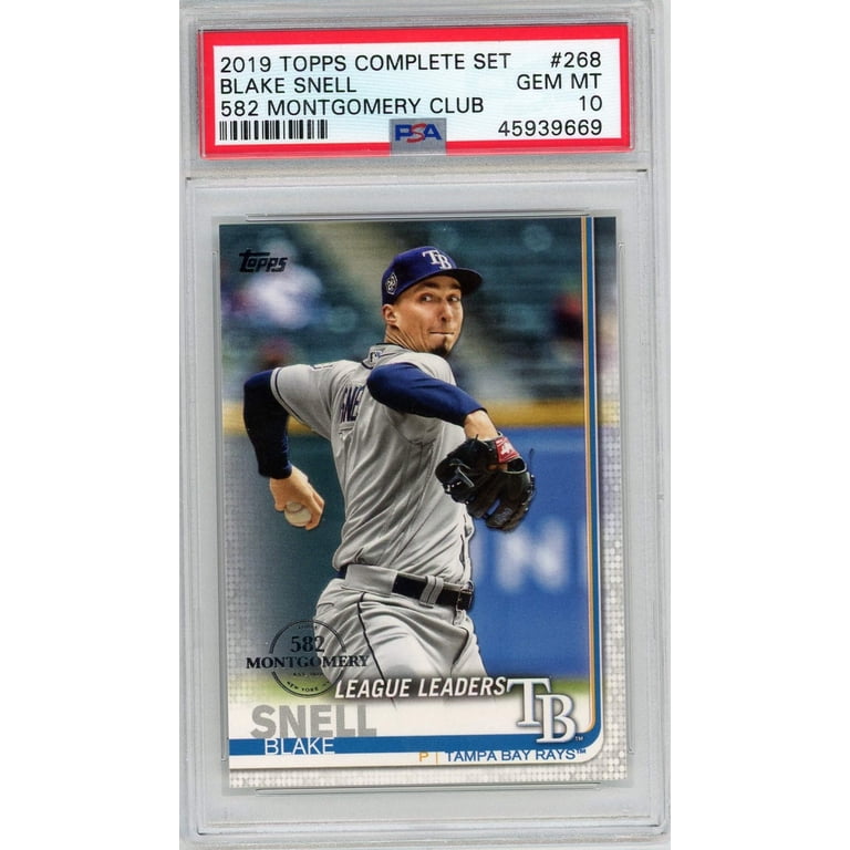 Graded 2019 Topps Complete Set Blake Snell #268 582 Montgomery Club Baseball  Card PSA 10 Gem Mint - Walmart.com