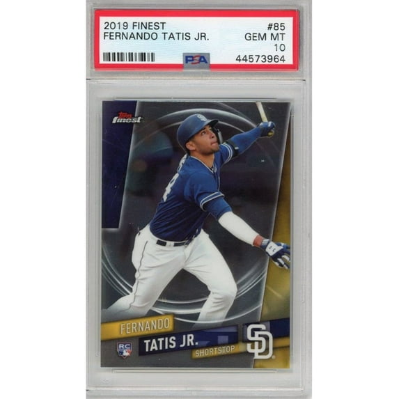 Graded 2019 Topps Finest Fernando Tatis Jr. #85 Rookie RC Baseball Card PSA 10 Gem Mint