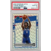 Graded 2020-21 Panini Donruss Optic Tyrese Maxey #171 Fanatics Box Set Rookie RC Basketball Card PSA 10 Gem Mint