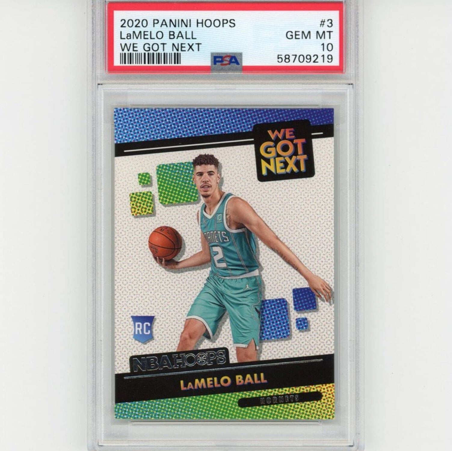 Graded 2020-21 Panini Hoops LaMelo Ball #3 We Got Next Rookie RC