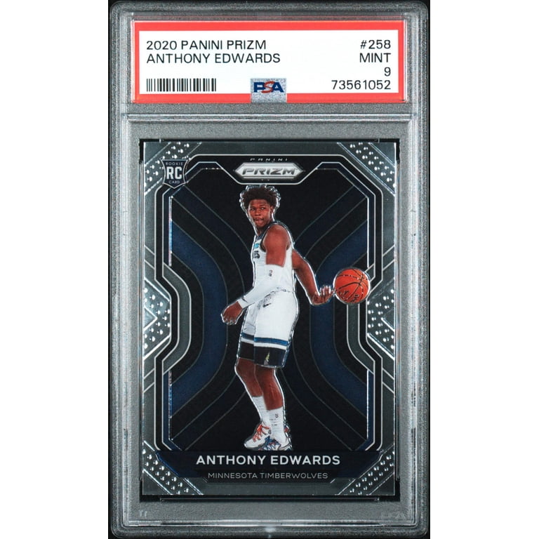 Anthony Edwards Rookie Card 2020-21 Panini Prizm #258 PSA 9