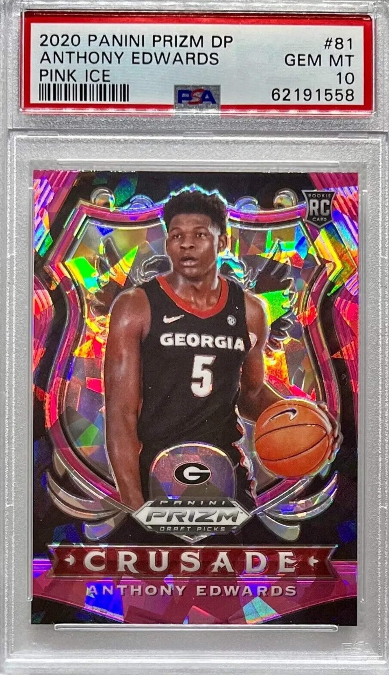 2020-21 Prizm Anthony Edwards Blue Wave Rc Rookie Card ルーキー 