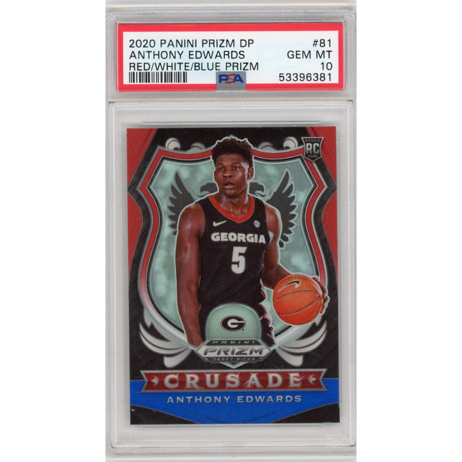 Panini Prizm 2020-21 Anthony Edwards NBA com: - Rookie Basketball 