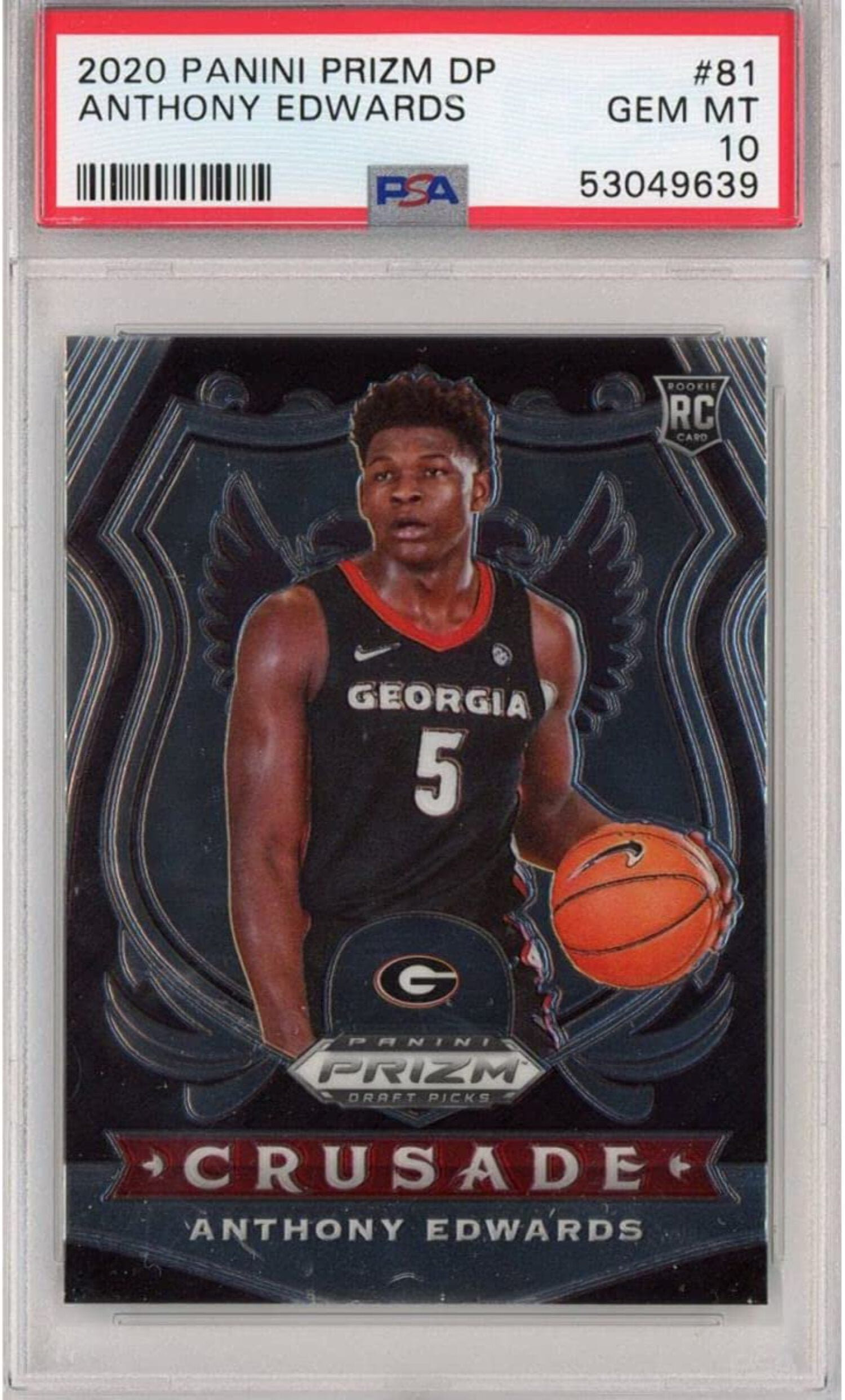 PSA 10 2020 Panini Chronicles Anthony Edwards RC PSA 10 Gem Mint 