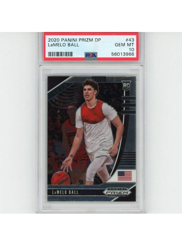 graded lamelo ball rookie card 2018 Leaf National Convention #22 (Gem Mint 10 1st 2020-2021 Panini Prizm Draft Picks