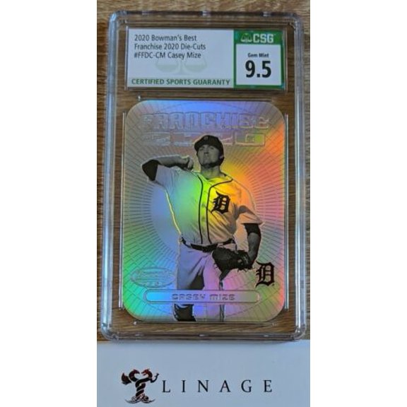 Graded 2020 Bowman's Best Casey Mize #9 9.5