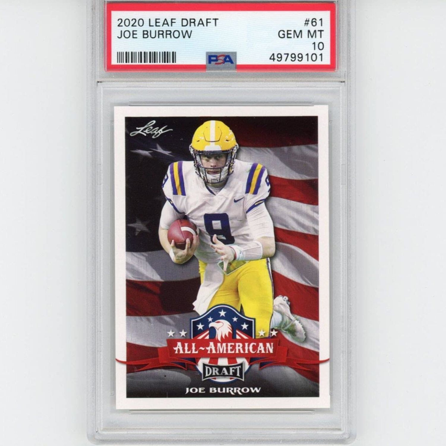 joe burrow graded rookie card PSA 10 JA'MARR CHASE LEAF 2 LOT PSA GEM MINT 10 BENGALS STARS LSU CHAMPS : Collectibles & Fine Art Graded 2020 Panini Mosaic Joe
