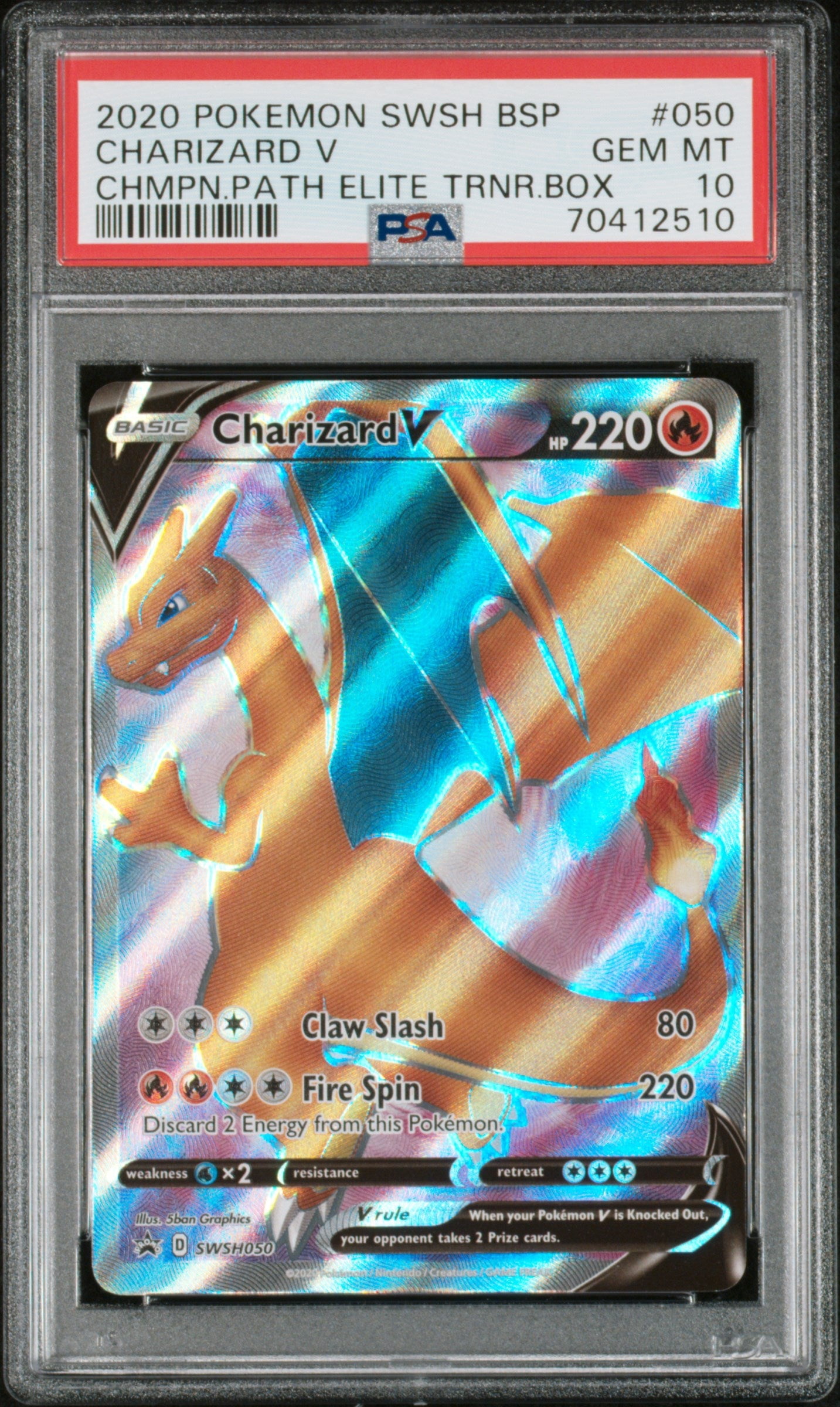 pokemon champion's path charizard v promo card Pokemon Charizard V SWSH050 Champions Path Promo main image 1