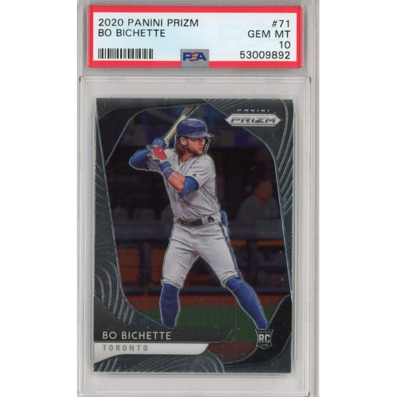 Graded 2020 Panini Prizm Bo Bichette #71 Rookie RC Baseball Card PSA 10 Gem Mint