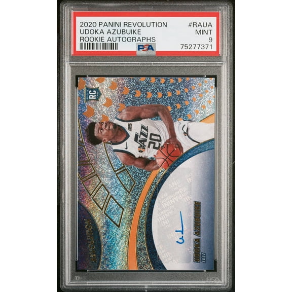 Graded 2020 Panini Revolution Rookie Autographs Udoka Azubuike RAUA Auto PSA 9