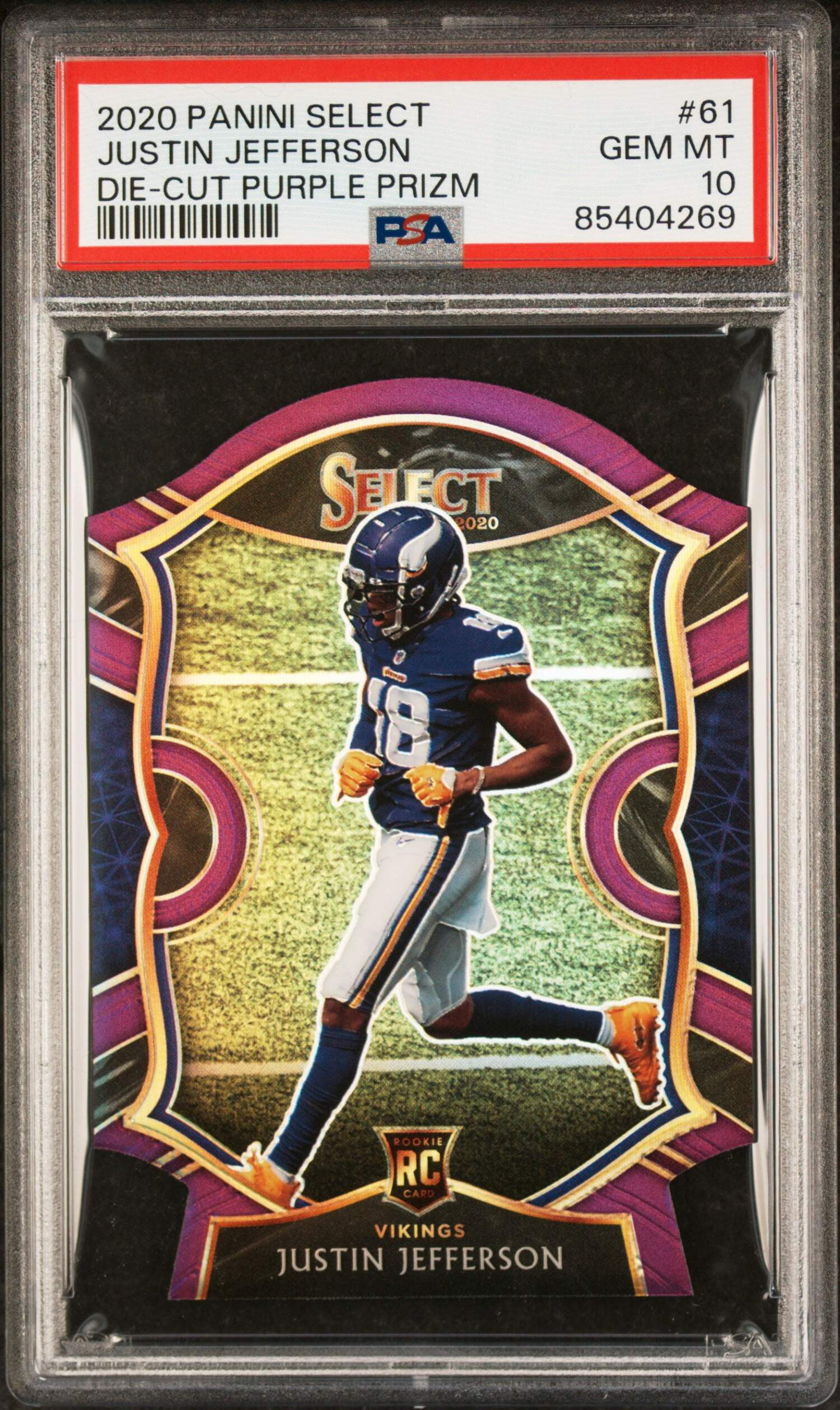 justin jefferson graded card Minnesota Vikings Autographed 2023 Panini Flawless Flawless Achievemenets Ruby #FA-JJE #7/15 SGC Authenticated 9.5/10 GRADED 10 JUSTIN JEFFERSON 2020