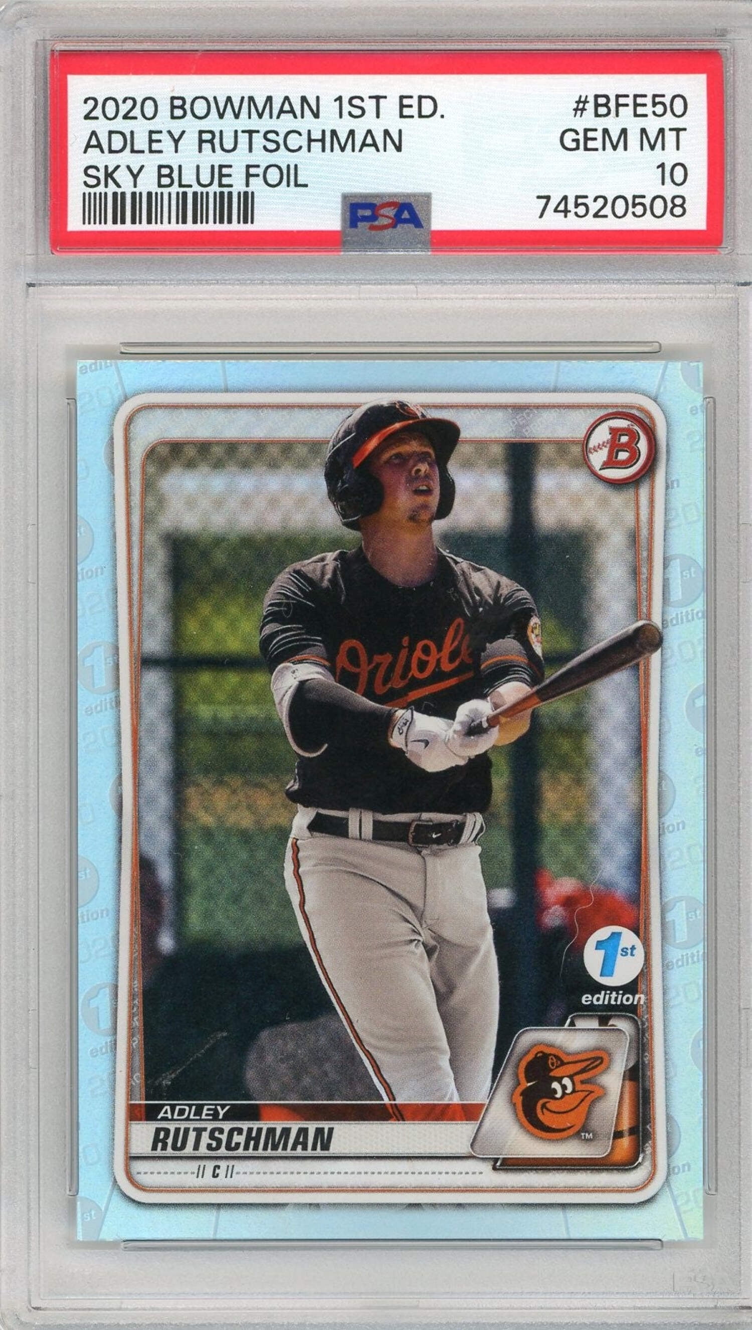Bowman 0 1st 1 PSA - Edition Baseball Card Chrome Draft Green 