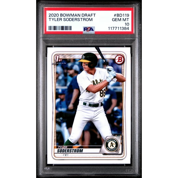 Graded 2020 Topps Bowman Draft Tyler Soderstrom #BD119 Rookie RC Baseball Card PSA 10 Gem Mint