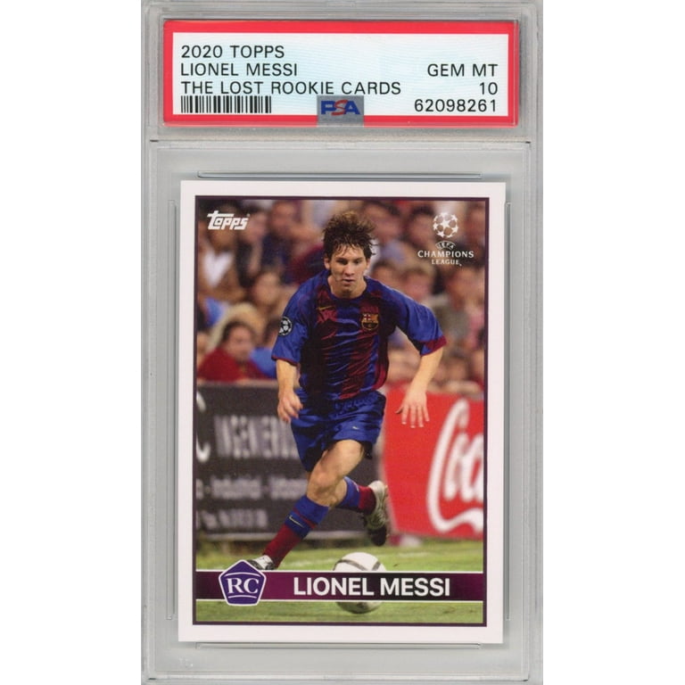 Graded 2020 Topps Lionel Messi The Lost Rookie Cards RC