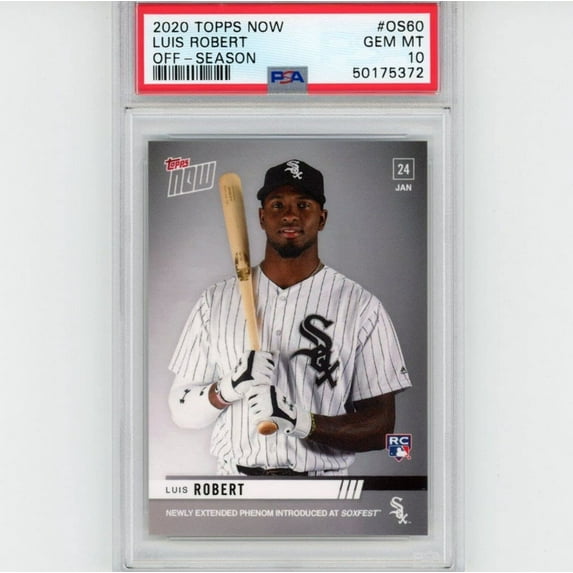 Graded 2020 Topps Now Luis Robert #OS60 Off-Season Rookie RC Baseball Card PSA 10 Gem Mint