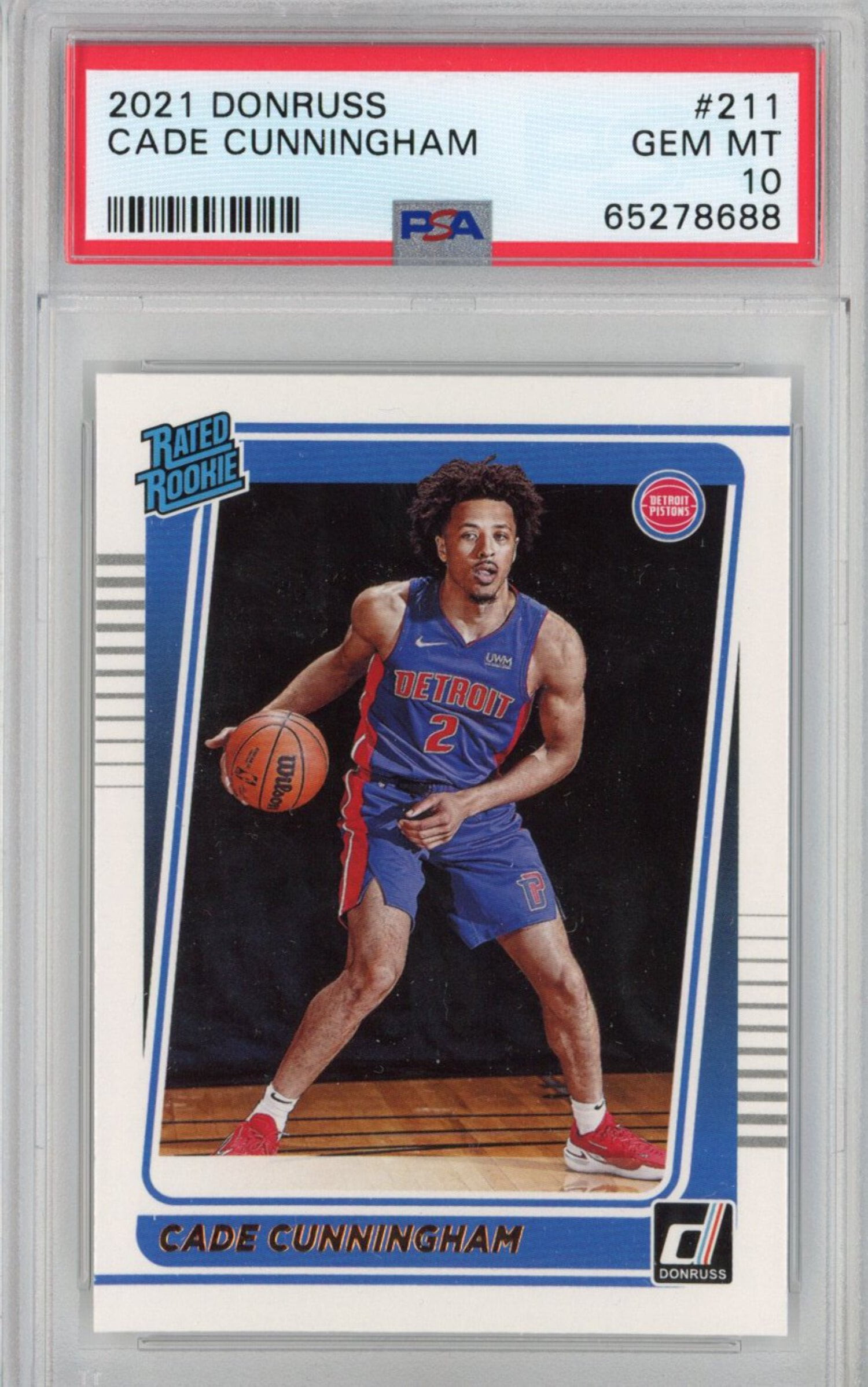 Graded 2021-22 Panini Donruss Cade Cunningham #211 Rookie RC Basketball ...