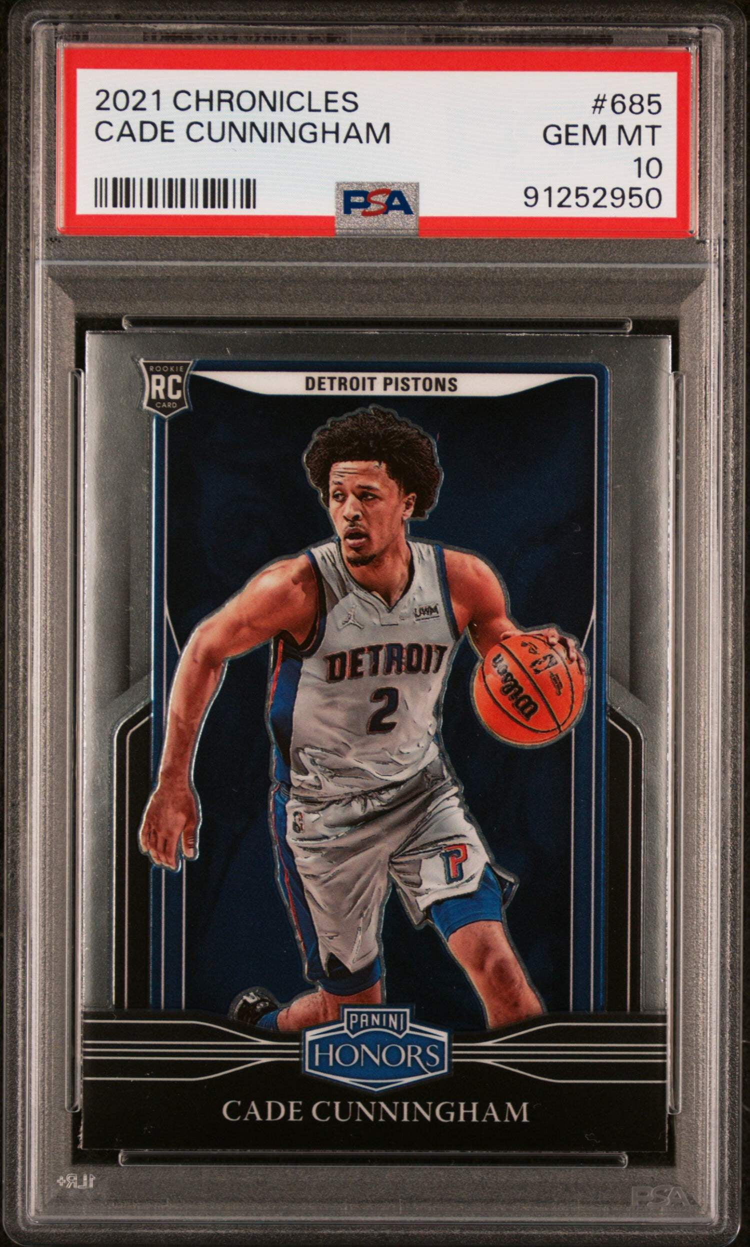 Graded 2021 Panini Chronicles Cade Cunningham #685 Rookie RC Basketball ...