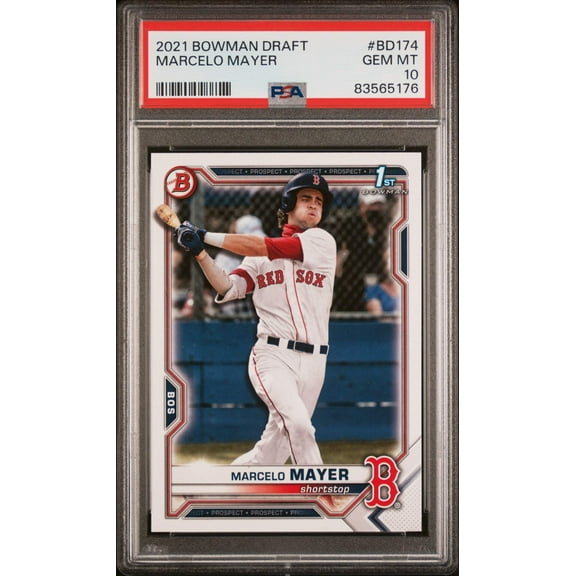 Graded 2021 Topps Bowman Draft Marcelo Mayer #BD174 Rookie RC Baseball Card PSA 10 Gem Mint