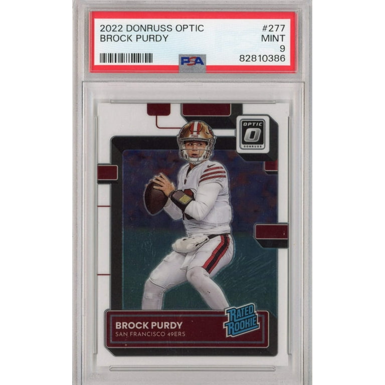brock purdy rookie card graded 2022 Panini Chronicles #10 San Francisco 49ers Gem Mint 10 By 4 Bases Grading Brock Purdy Rookie Card Panini 2022 Donruss Brock Purdy (Rookie