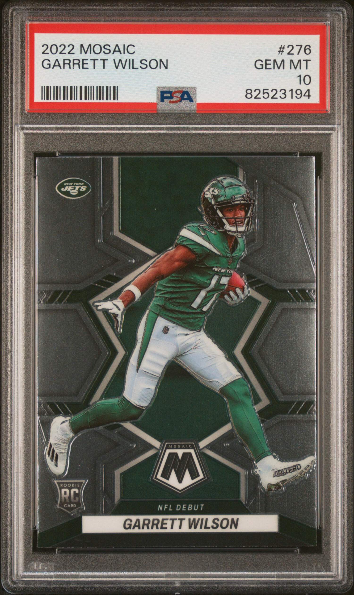 Graded 2022 Panini Mosaic Garrett Wilson #276 Rookie RC Football Card ...