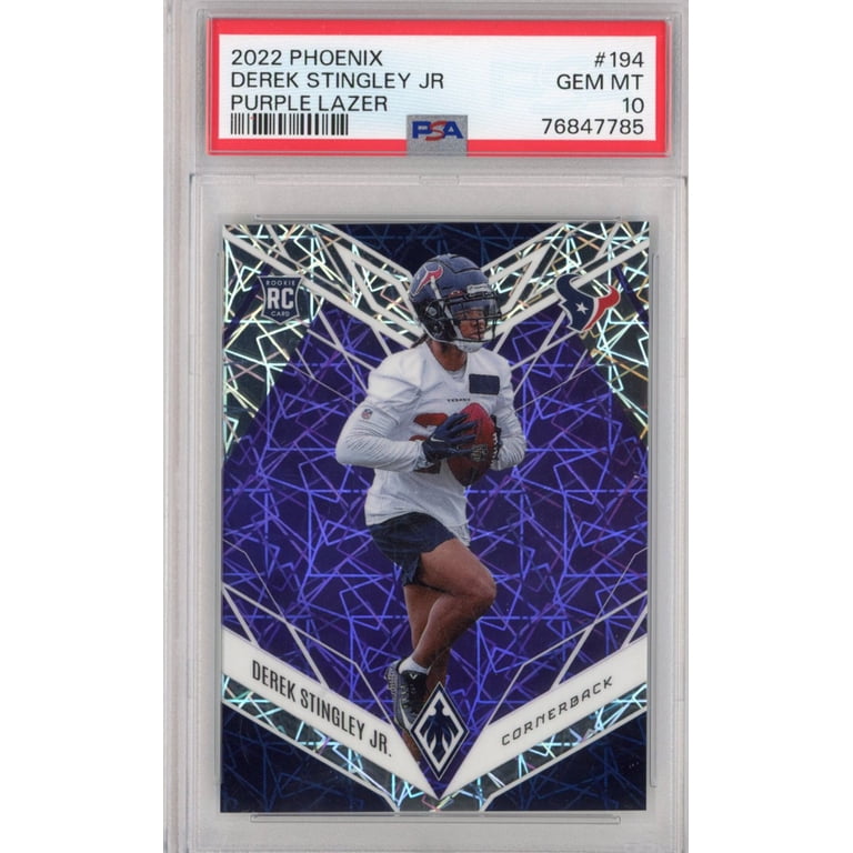 Graded 2022 Panini Phoenix Derek Stingley Jr. #194 Purple Laser