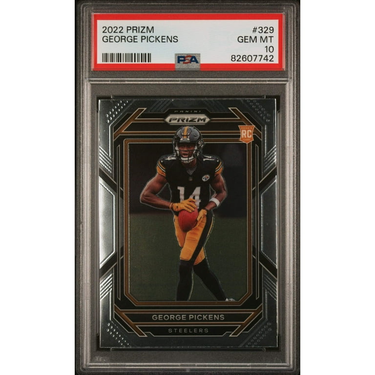 Graded 2022 Panini Prizm George Pickens #329 Rookie RC Football