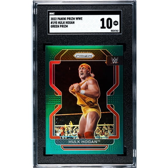 Graded 2022 Panini Prizm WWE Hulk Hogan Parallel/Variety SGC 10