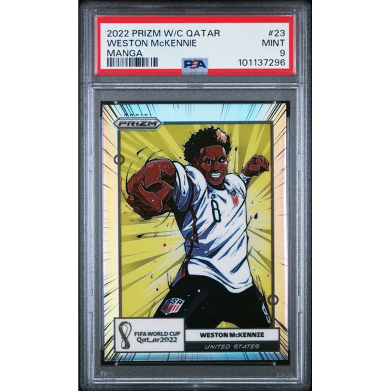 Graded 2022 Panini Prizm World Cup Manga Weston McKennie #23 Case