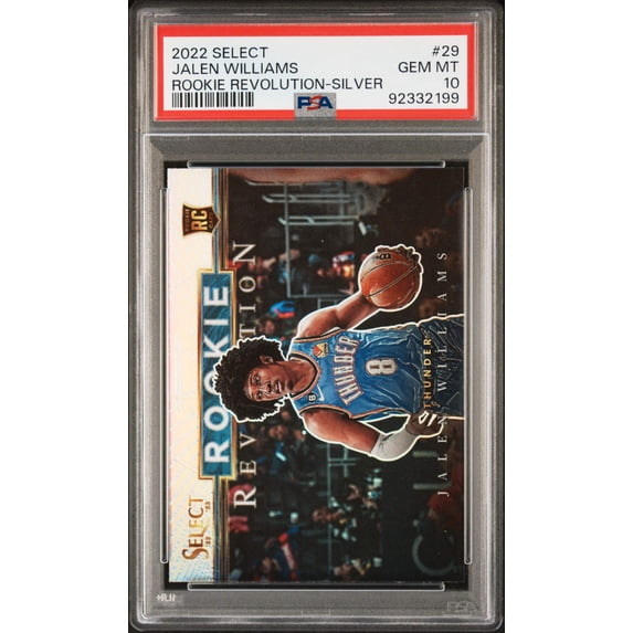 Graded 2022 Panini Select Jalen Williams #29 Rookie Revolution Silver Rookie RC Basketball Card PSA 10 Gem Mint