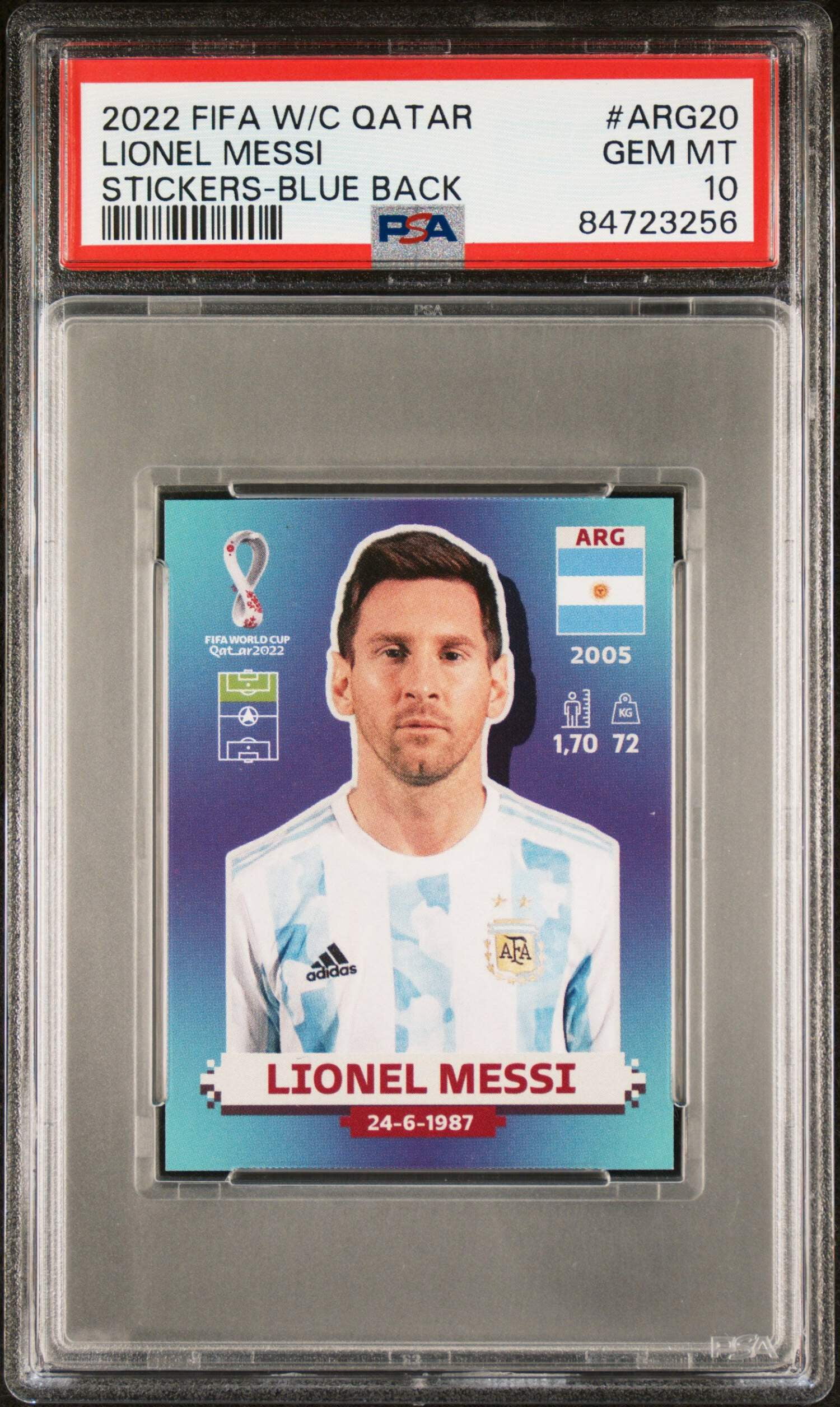 FIFA World Cup 2022 Lionel Messi PSA10