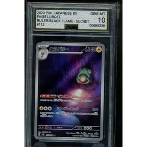 Graded 2023 Bellibolt #112 Ruler of the Black Flame AGS 10 Pokemon Trading Card