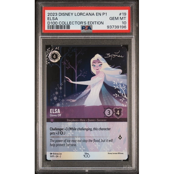 Graded 2023 Disney Lorcana EN P1-Promo Elsa D100 Collector's Edition PSA 10 #19