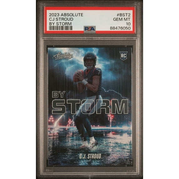 Graded 2023 Panini Absolute CJ Stroud #BST2 By Storm Rookie RC Football Card PSA 10 Gem Mint
