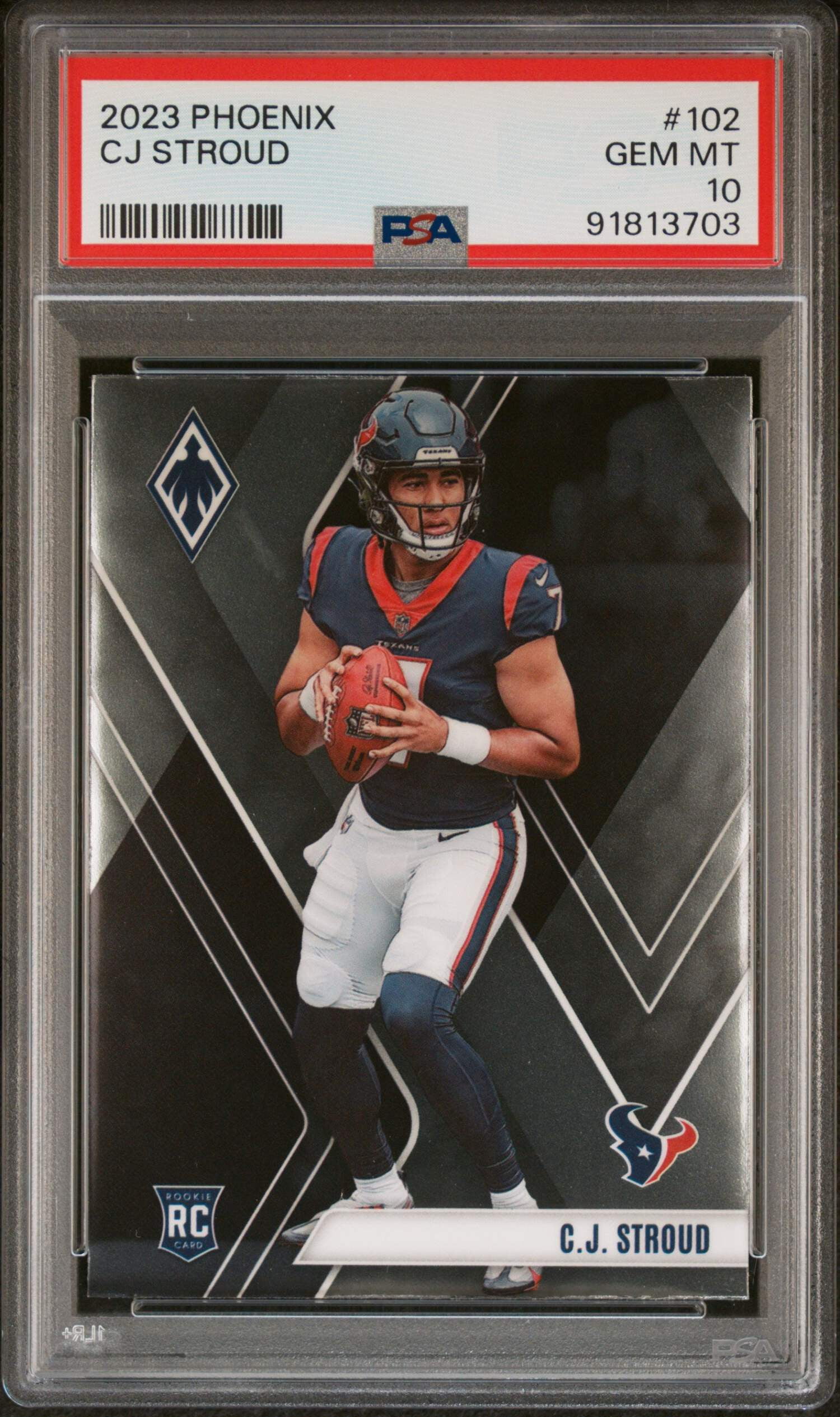 Graded 2023 Panini Phoenix CJ Stroud #102 Rookie RC Football Card PSA 10 Gem Mint - Walmart Business Supplies Graded 2023 Panini Phoenix CJ Stroud #102 Rookie RC Football Card PSA 10 Gem Mint - Walmart Business Supplies