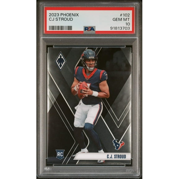 Graded 2023 Panini Phoenix CJ Stroud #102 Rookie RC Football Card PSA 10 Gem Mint