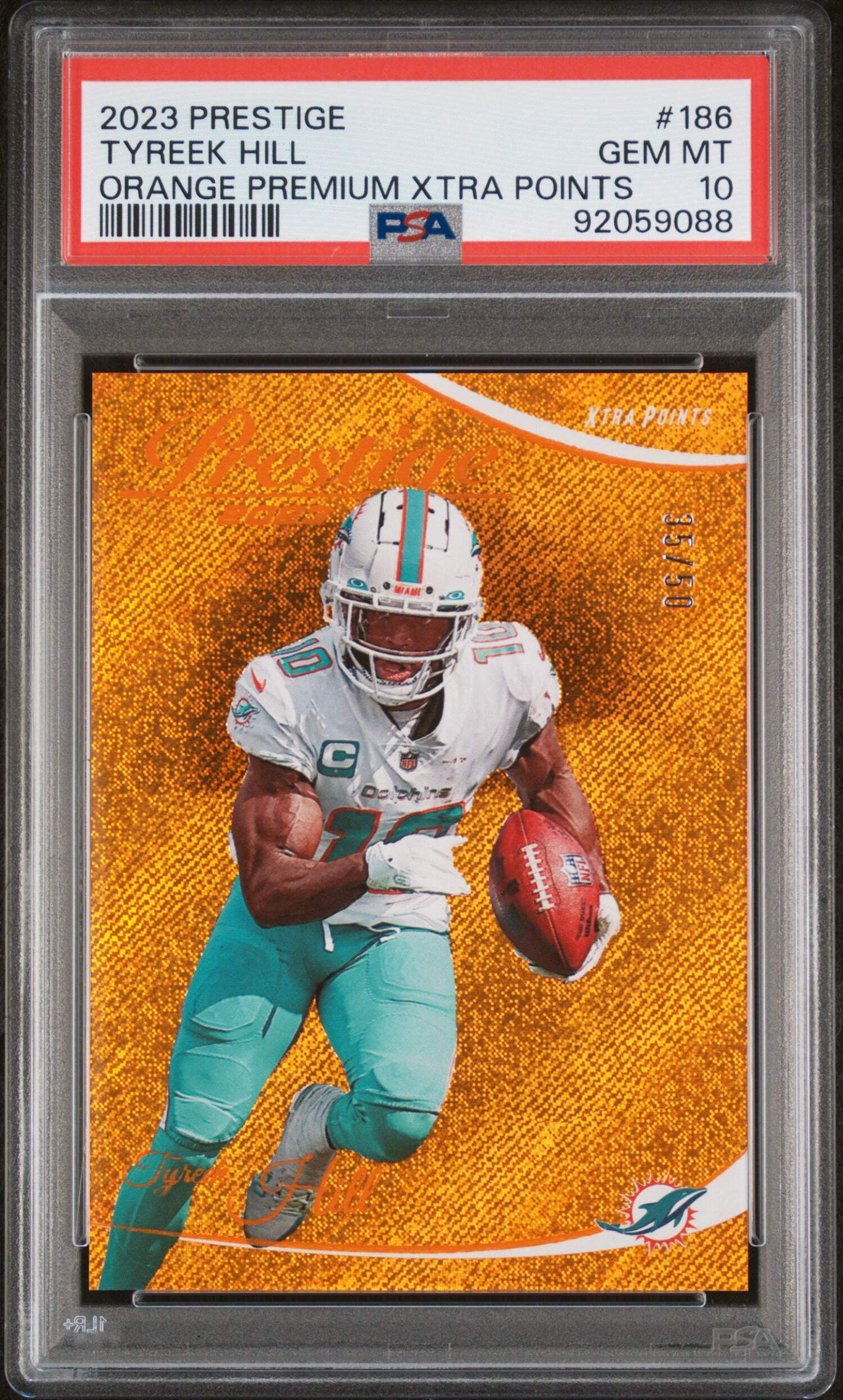 tyreek hill graded card Amazon.com: 2023 Panini Prestige #186 Tyreek Hill Miami Dolphins Football  Card
